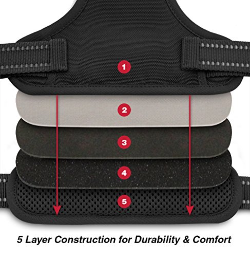 image for Voyager Dog Harness Dual Leash Attachment No-Pull Control Adjustable S