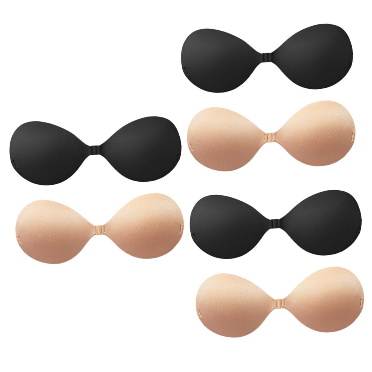 LIFKOME 3 Juegos 2 Piezas Pegatinas de wedding dress seamless bra sujetador sin tirantes sujetador adhesivo invisible sujetador de para el vestido sujetador de