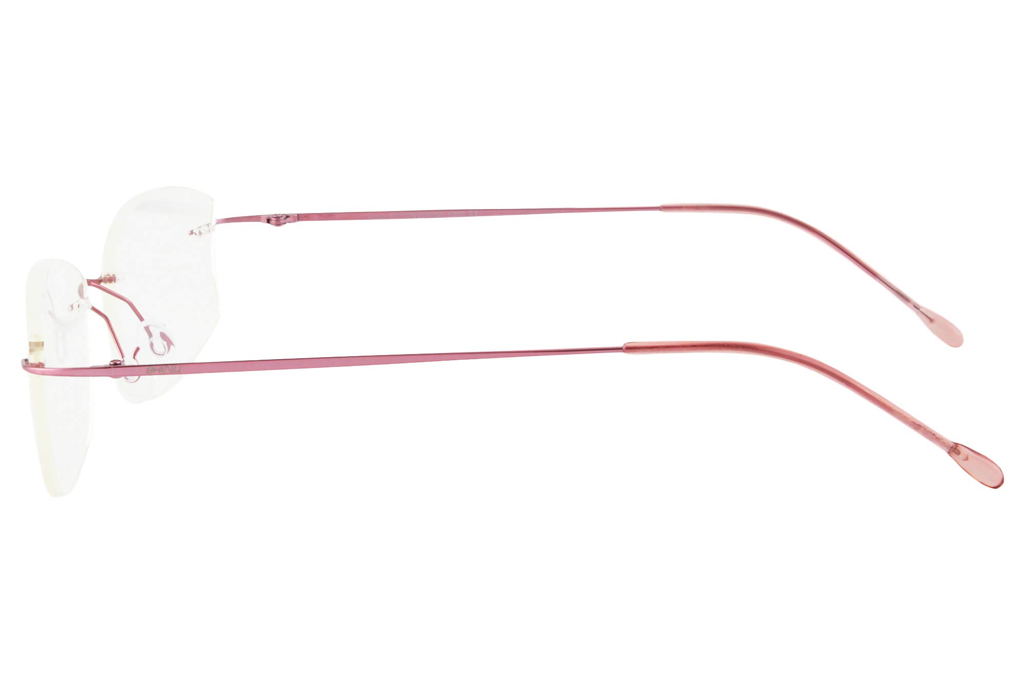 SHINU Titanium Randloser Rahmen MR-7 Blaulichtblocker Kundenspezifische Kurzsichtige Brille-NS1023