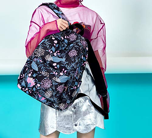 Joymoze-Fashion-Leisure-Backpack-for-Girls-Teenage-School-Backpack-Women-Print-Backpack-Purse-Black-Flower