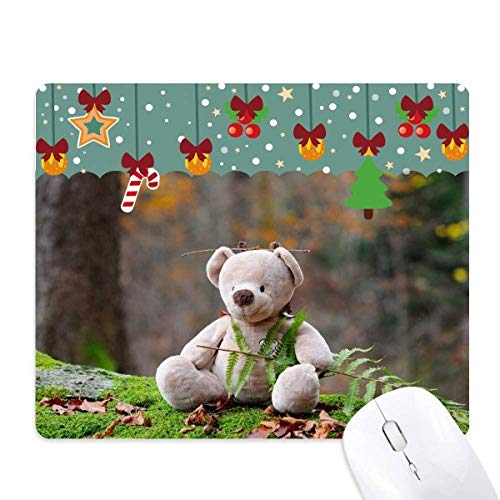 Tapis de souris en caoutchouc tapis de bureau motif ourson peluche pour ordinateur