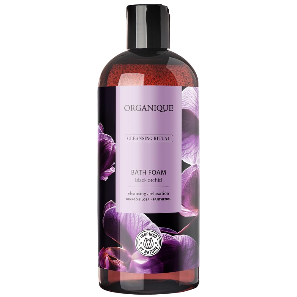 Organique Premium Beauty Bubble Bath Foam for Men & Women, Purple, 400 ml (Pack of 1)