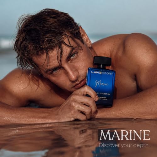 Image of Lavie Sport Marine | Long Lasting Perfume for Men | EDP 100ml | Lavender, Sandalwood, Mint, Jasmine, Musk, Amber, Oakmoss | Premium Unisex Fragrance
