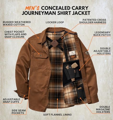 Image of Legendary Whitetails Mens CCW Waxed Cotton Shirt Jacket
