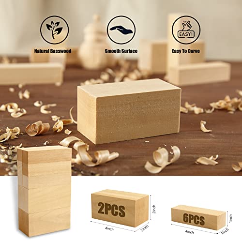Wood Whittling Knifes With Basswood Carving Blocks Kits Set For Adults And Kids Beginners, Crafts Wood Carving Tools With Gift Box, Widdling Kit For Wood Working #TOP4