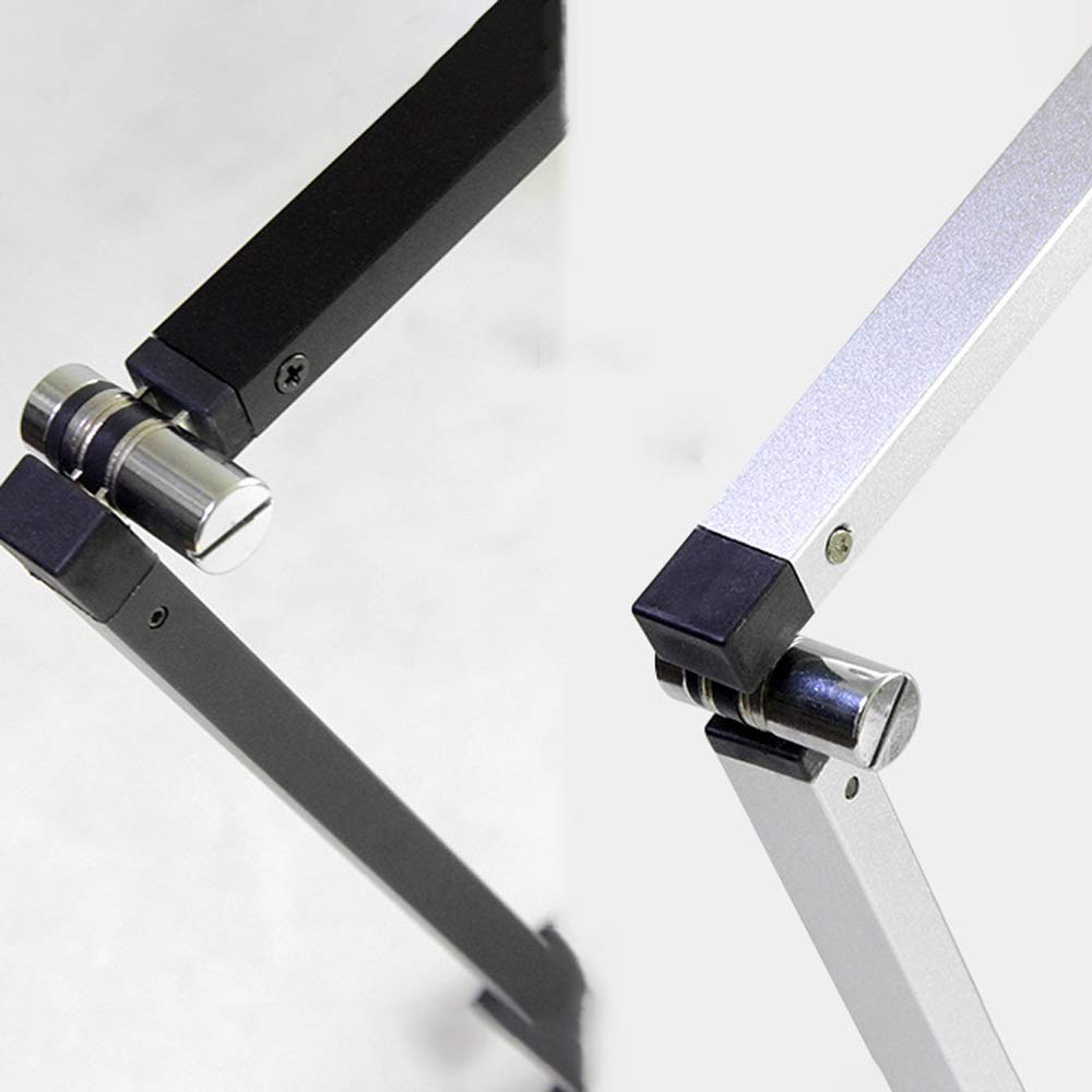 Tischlampe Metallschwung Arm Arm Desk Lampe, Flexible Tischlampe, wiederaufladbare Tischlampen, dimmbare Klapptischlampe, energiesparende dimmbare, Bett- und Tischlampen (Silber) Innovate