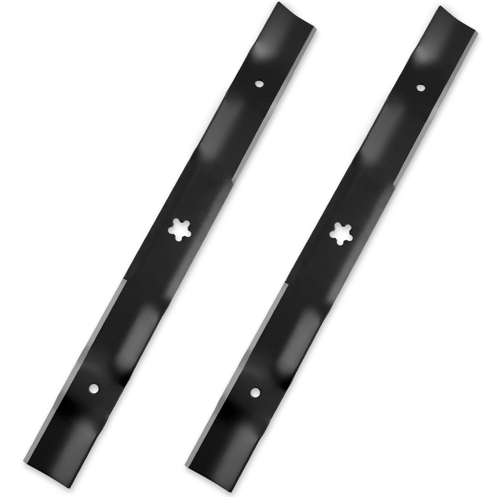 532403107 - Cuchilla de cortacésped compatible con Husqvarna YTH22V46 YTH20K46 cubierta de 46 pulgadas, hoja de repuesto para Ariens Craftsman Poulan AYP, sustituye a 531309715, 532405380, 575937901