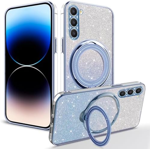 Funda con purpurina para Samsung Galaxy A54 5G compatible con Magsafe, brillante y brillante para mujeres y niñas, delgada, a prueba de golpes, con