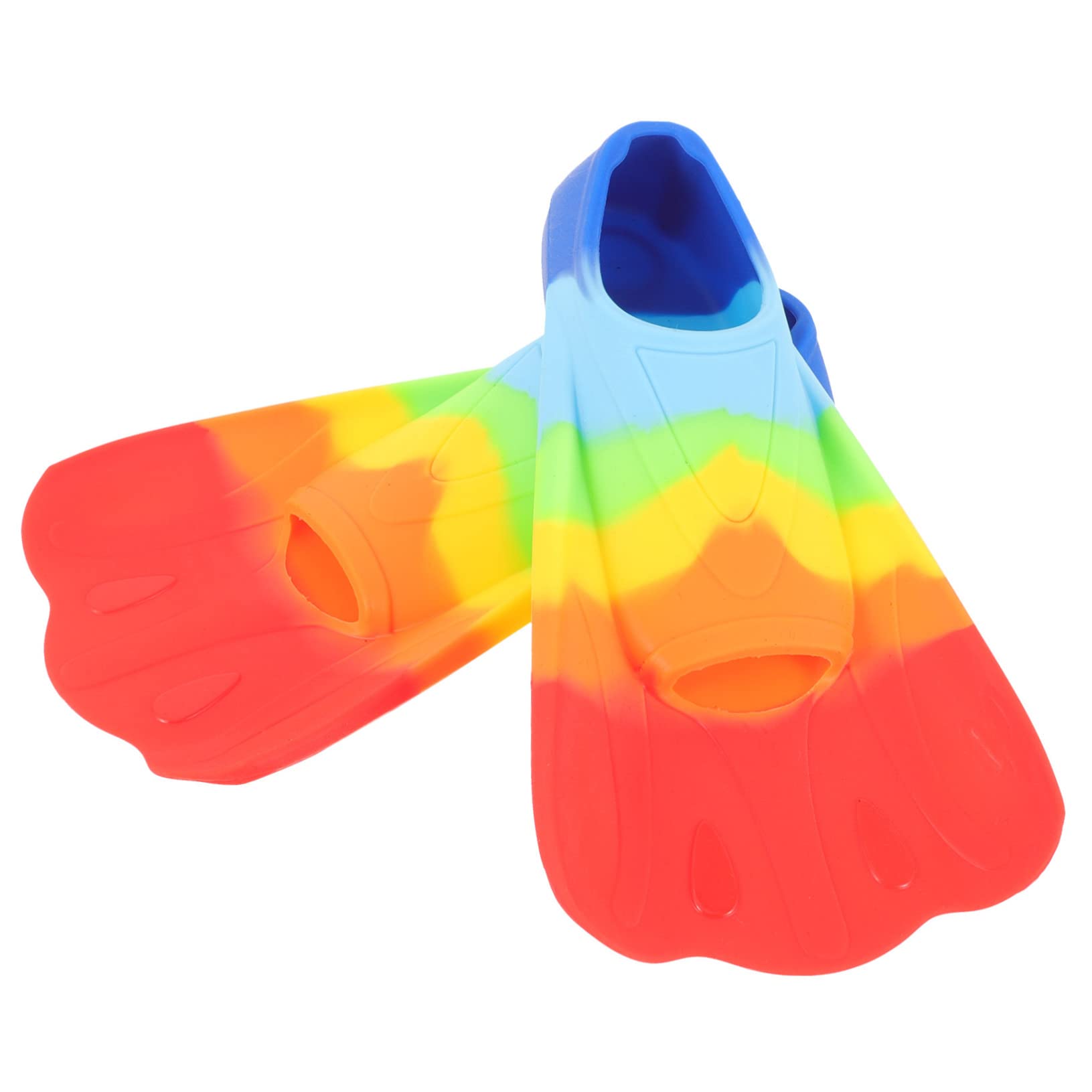 Abaodam 2 Pack Boys and Girls Swimming Fins Snorkeling Flippers Diving Fins for Children Lightweight Silicone Comfort Fit