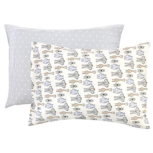 Image of Hudson Baby Unisex Baby and Toddler Cotton Toddler Pillow Case, Royal Safari, One Size