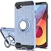 YmhxcY LG Q6 Phpne Cases,LG Q6 Plus Case,LG G6 Mini/LG Q6+ Case with HD Phone Screen Protector, 360 Degree Rotating Ring & Bracket Dual Layer Resistant Back Cover for LG Q6-ZH Metal Slate
