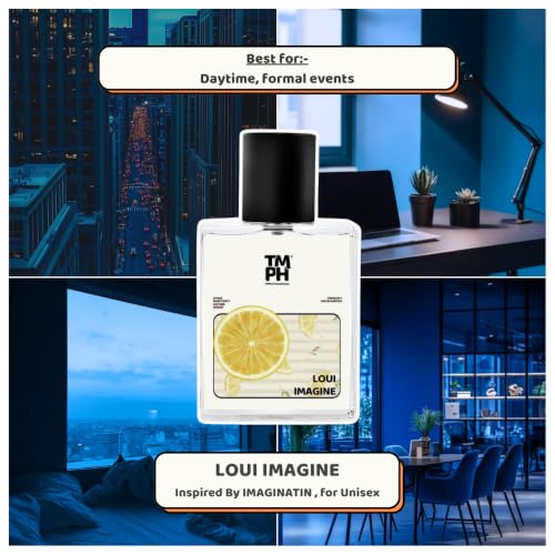 Image of TMPerfumehouse ILoui imagine EDP for Men & Women | Fresh, Citrusy & Long Lasting Perfume Spray | Citrus, Amber & Fresh Fragrance | Luxury Gift for Him & Her | TMPH | 50ml
