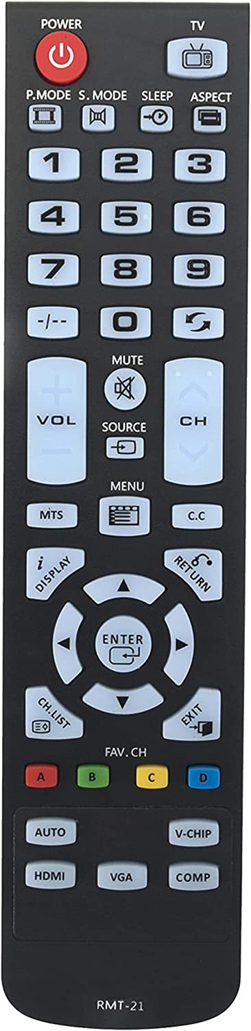 RMT-21 Remote Control Replacement for Westinghouse TV CW40T2RW CW40T6DW CW40T8GW DW46F1Y1