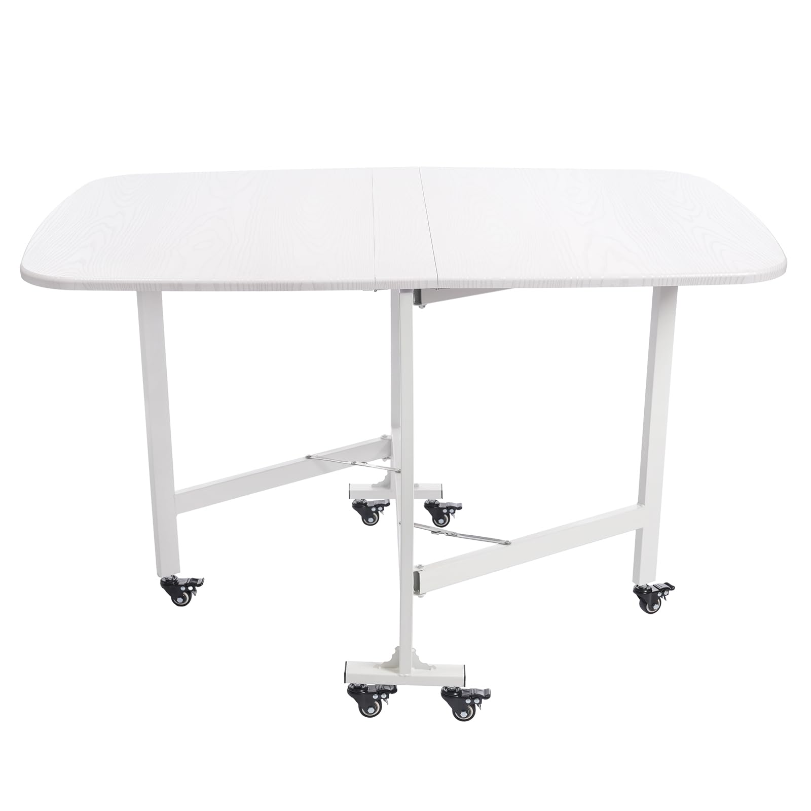 Table rabattable gain de place blanche pour aménager un petit salon ou studio