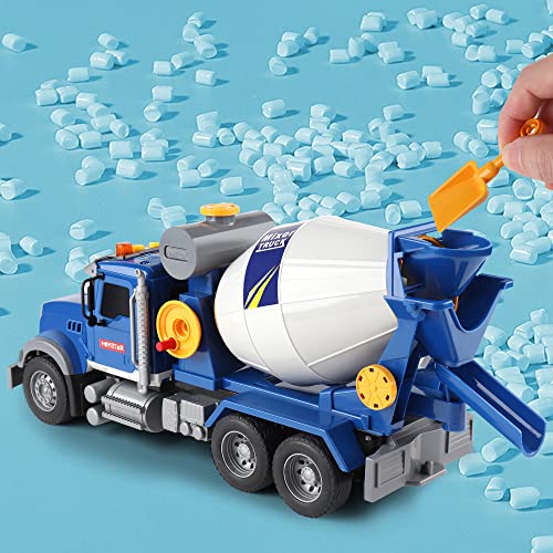 Image of Dwi Dowellin Toddler Trucks Toys for Boys Age 1-3 3-5,Big Cement Mixer Truck with Lights and Sounds,Kids Boy Toys Christmas Birthday Gift Car