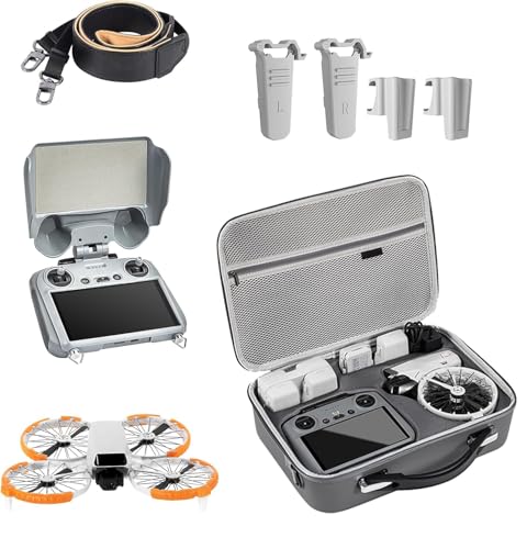 DJI FLIP Kit complet avec télécommande d'écran : sac de transport, pieds surélevés, cache télécommande RC2, support de télécommande RC2 (noir), hélice spéciale anti-collision