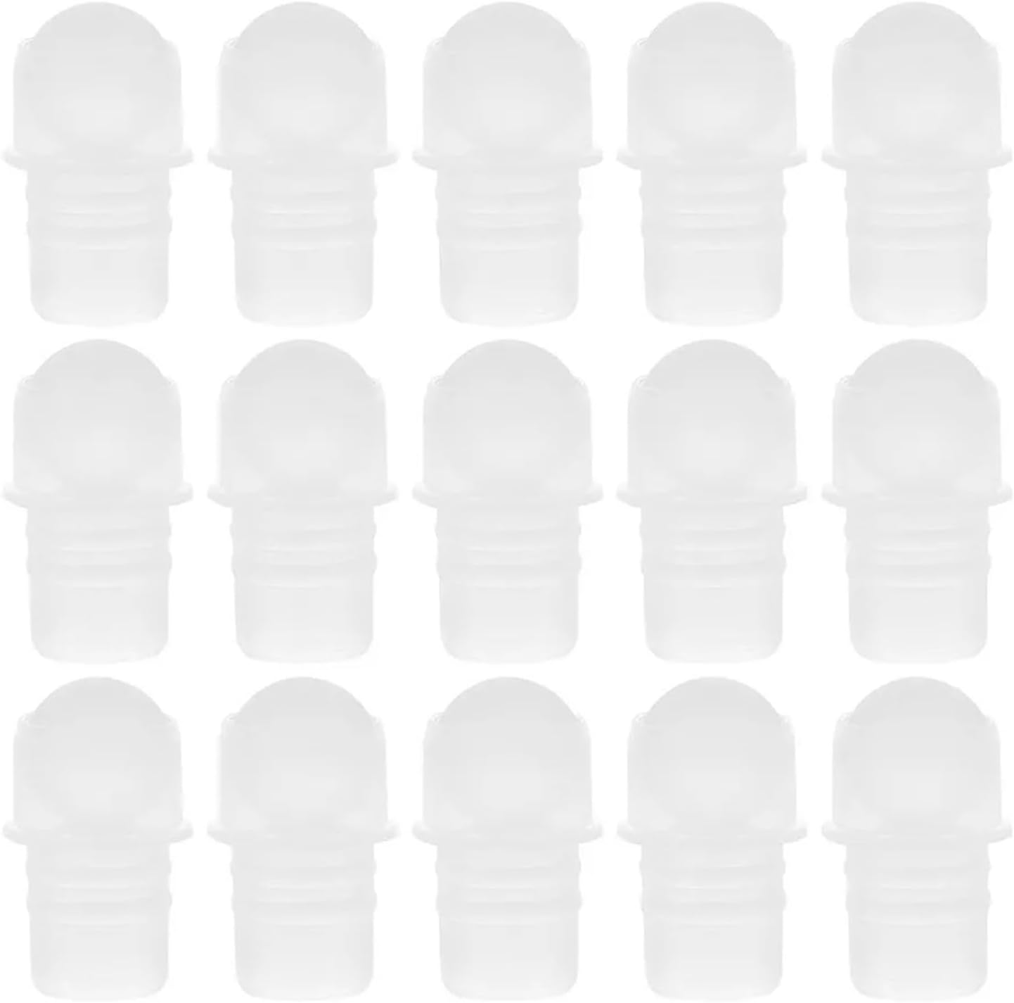200Pcs Roller Ball Inserts PP Plastic Smooth Rolling Ball for Essential Oil Perfume Bottles 13-Teeth Refillable Roll on Bottle
