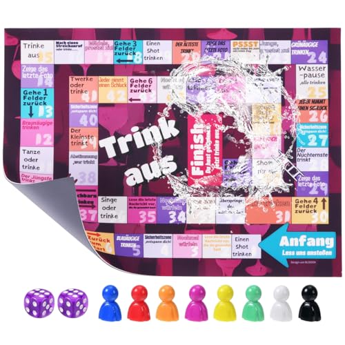 BLOOOK Trinkspiele für Erwachsene,Trinkspiel Partyspiele ab 18,Trink Spiel,Saufspiele