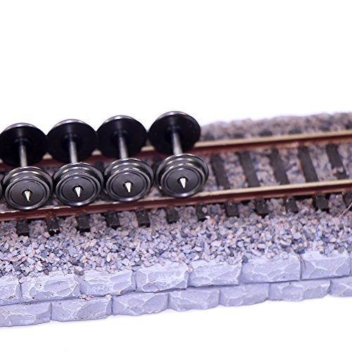 Evemodel DC-Gleichstrom Radsatz Nadellager 36’’ Metallräder für Modellbahn Spur H0 (12 Stk.) Neu