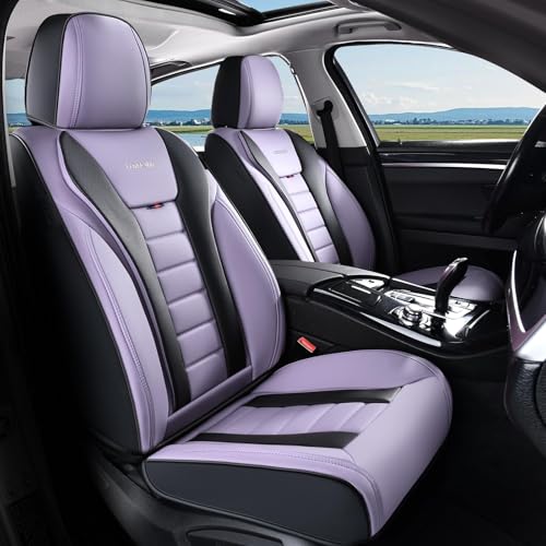 Image of Coverado Car Seat Covers, Front Covers for Cars, Car Seat Cover Front Seats, Automotive Seat Cover, Waterproof, Leather Car Seat Cushion, Universal Interior Covers Seat Protectors for Most Cars