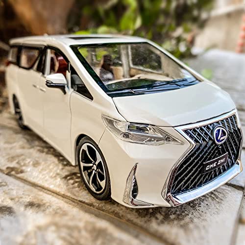 Image of Lexus LM300 Model Car with Box, Zinc Alloy Pull Back Toy car with Sound and Light for Kids Boy Girl Gift [Colors as Per Stock]