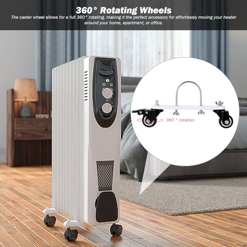 Support pour radiateur électrique mobile anti-rayure au sol - 3