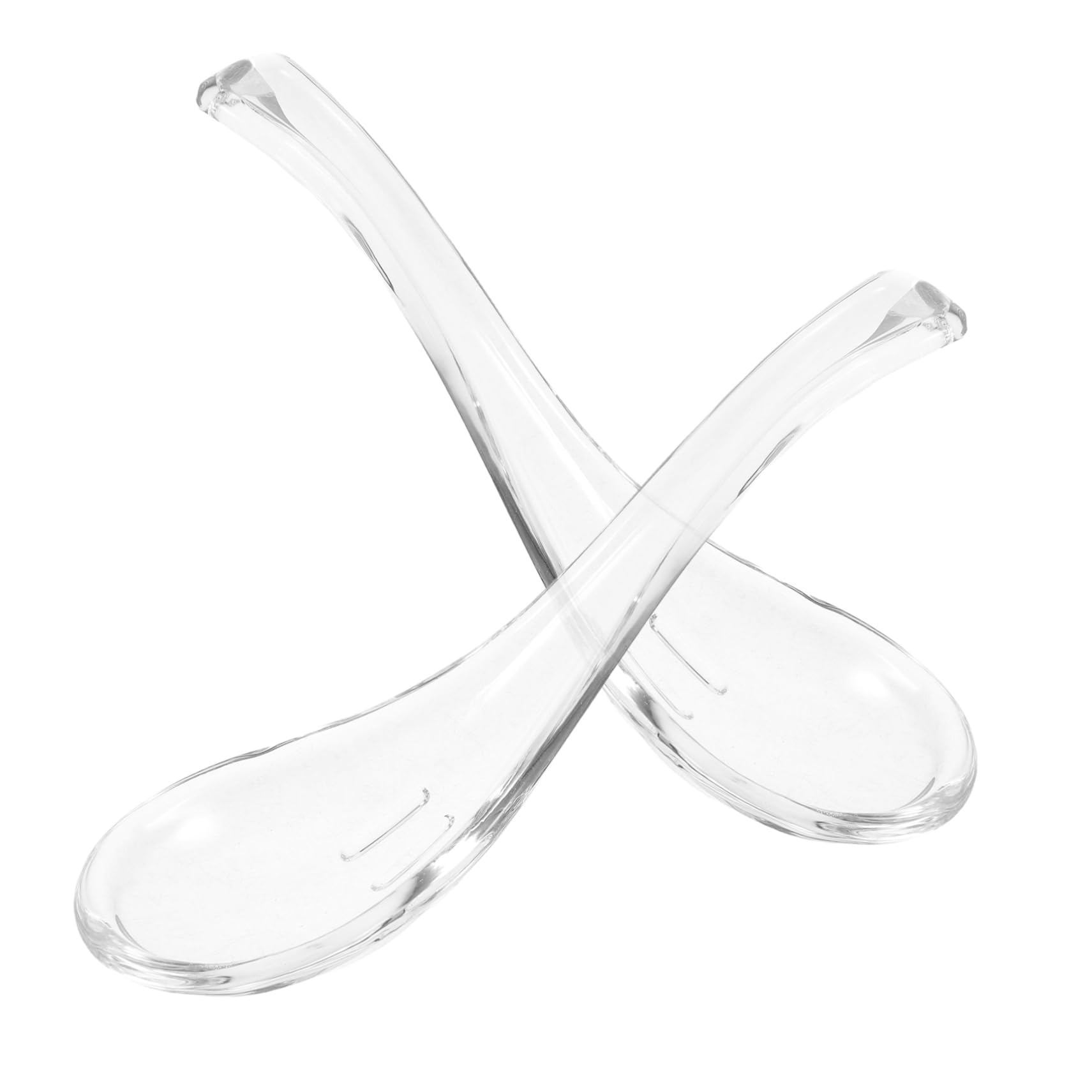 MOLUCKFU 2pcs Elegant Spoons Multifunctional Kitchen Utensils for Soup Desserts Breakfast Stylish Tableware for Home Restaurant Use