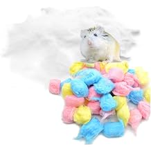 Oncpcare Warm Carefresh Bedding In Cotton, Cotton Balls Filler For Hamster House, Eliminate Loneliness Enhance Sense Of Security For Small Animals Hibernation Like Hamster, Mice, Chinchilla
