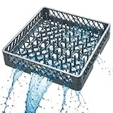 MORLEOS Spülkorb 50x50 für Gastro Spülmaschine – Tellerspülkorb 49x49x10 cm mit 64 Fingern – Geschirrkorb für Restaurant Hotel Catering – robust hygienisch