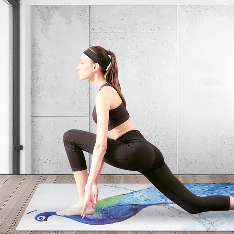 Folding Professional Non-Slip Yoga Mat Natural Rubber Portable Sports Pad Tasteless Pilates for Fitness