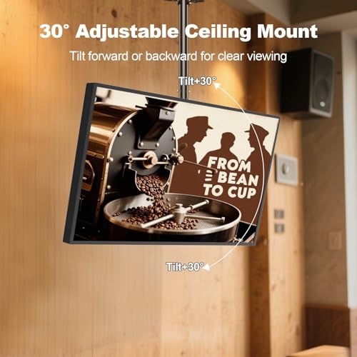 Image of 43inch Digital Signage Display, 4K UHD 2000nits High Brightness Advertising Display, Slim Fit Frameless Digital Kiosk, CMS /Plug & Play Auto Play, 7 /24 Timer Switch, Smart Split Screen, Android OS