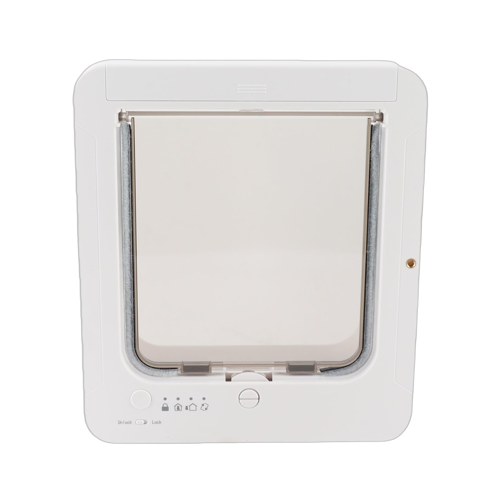 Puerta Inteligente para Gatos, Puerta para Mascotas con Detección Automática con Tecnología Activada por Collar, Entrada de 2 Vías, Fácil Operación para el Hogar, Construcción de Plástico