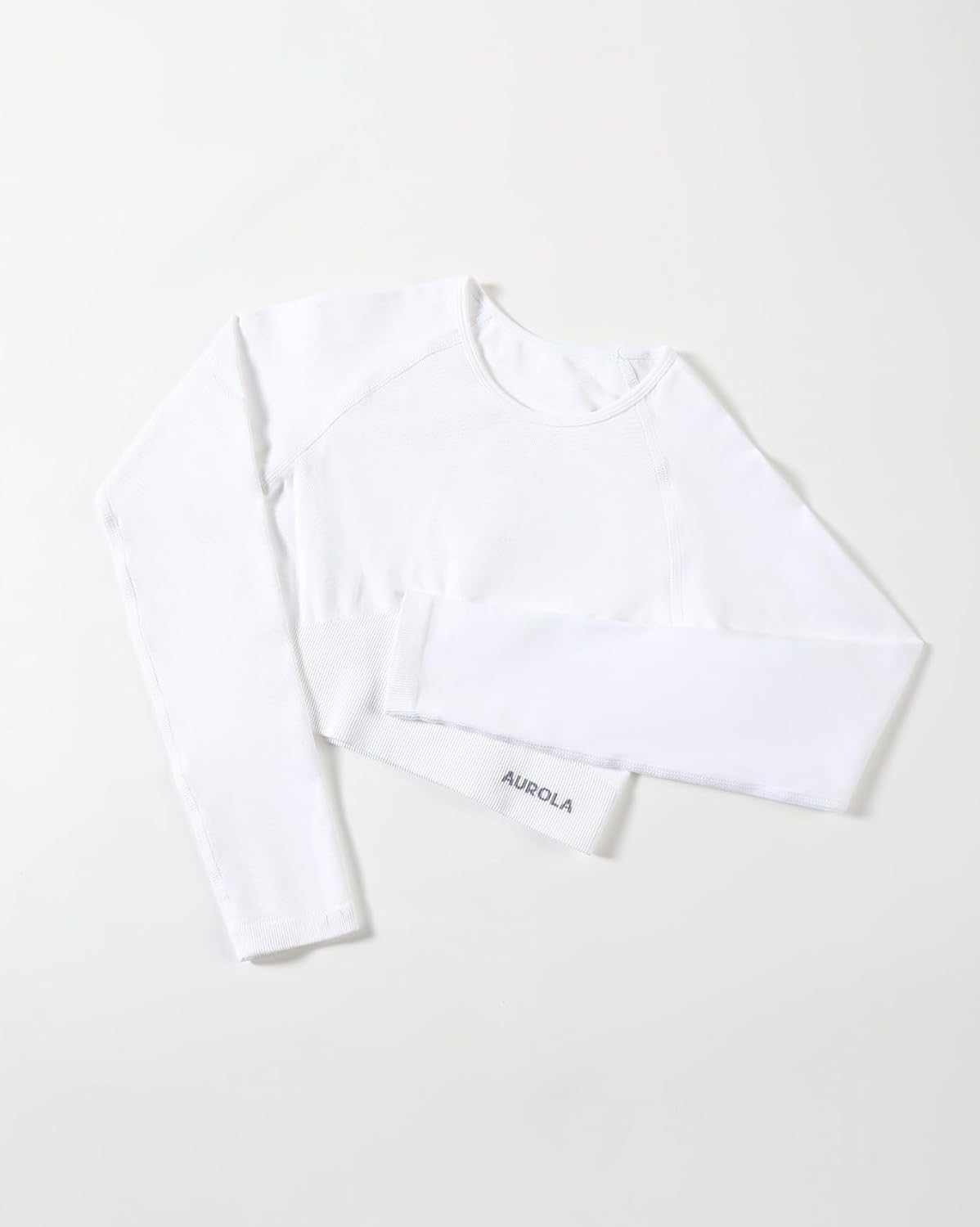 AUROLA Serpent Snake Long Sleeve Shirts for Women, Seamless Workout Crop Tops Crew Neck Cropped T Shirt Athletic Yoga - Image 2