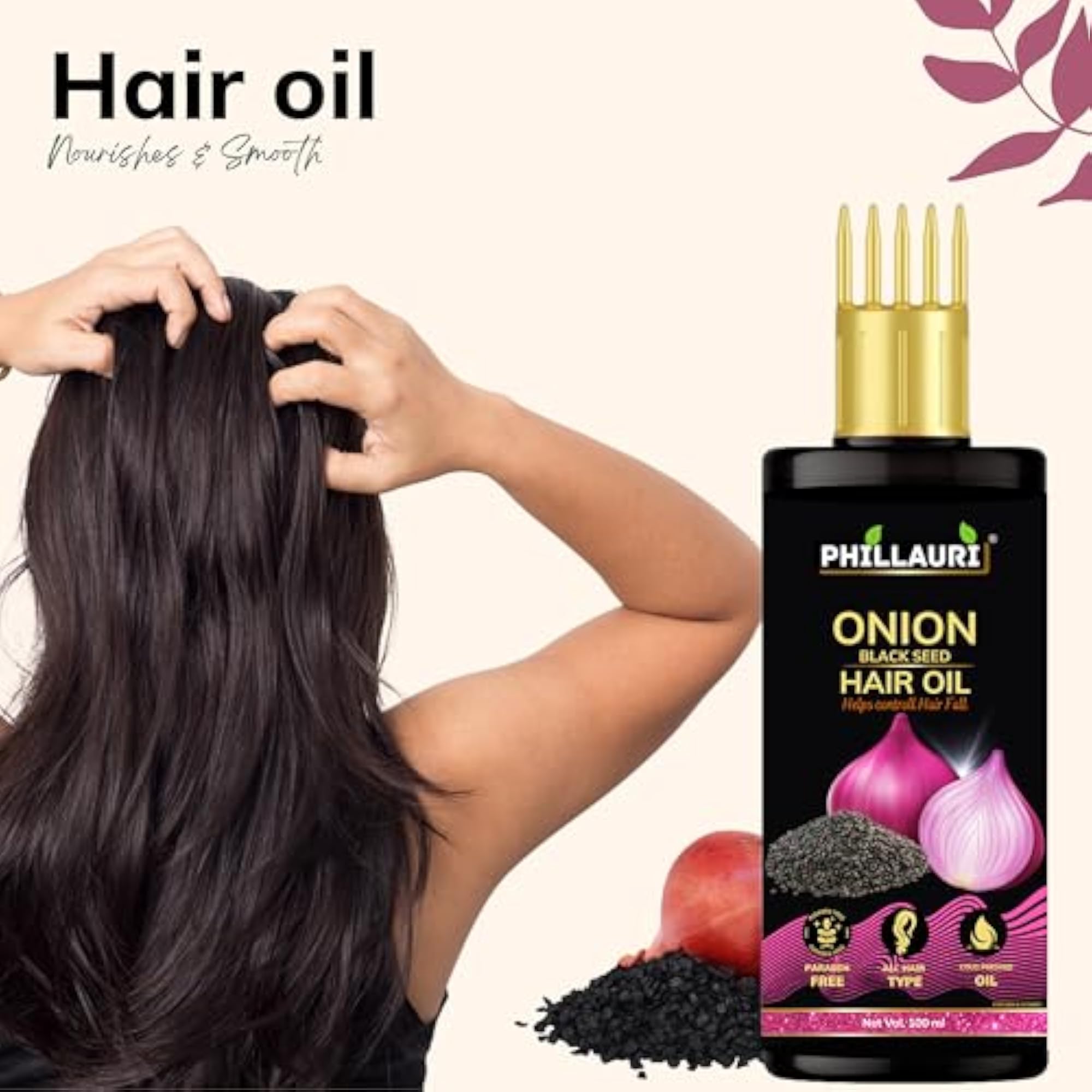 Onion Oil for Hair Growth, 100 ml Pack of 2