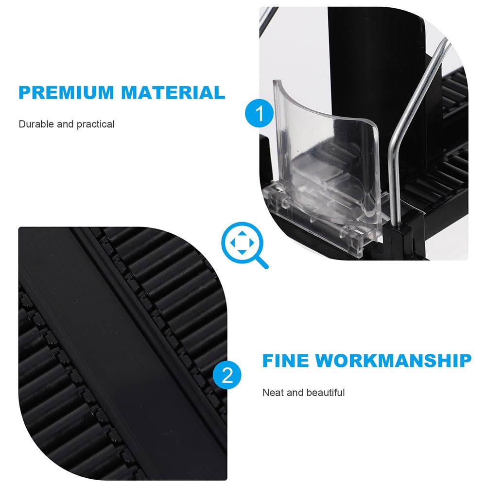 iplusmile Lot de 2 mini distributeurs de boissons automatiques en plastique noir pour magasin de commodité, supermarché, maison, réfrigérateur