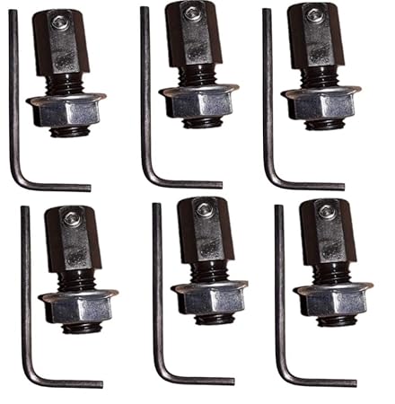 Sonsole 775 DC Motor 5 mm Shaft Adapter, Connector with Allen Key (Pack of 6)