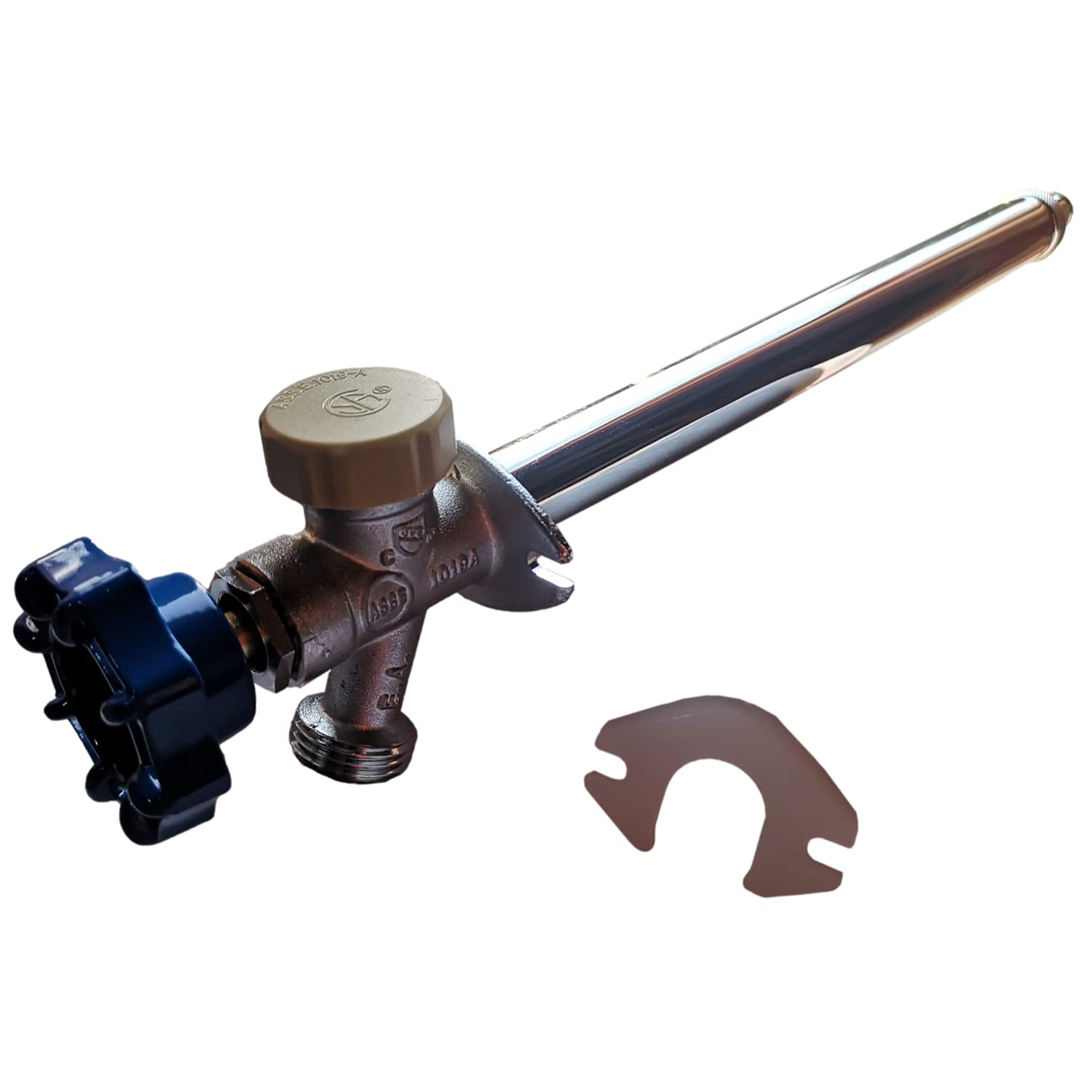 1 Piece XFITTING Anti-Siphon Frost Free Sillcock 10", 1/2" Pex A x 3/4" GHT Valves, Pex A Expansion Sillcock, 1 Pack