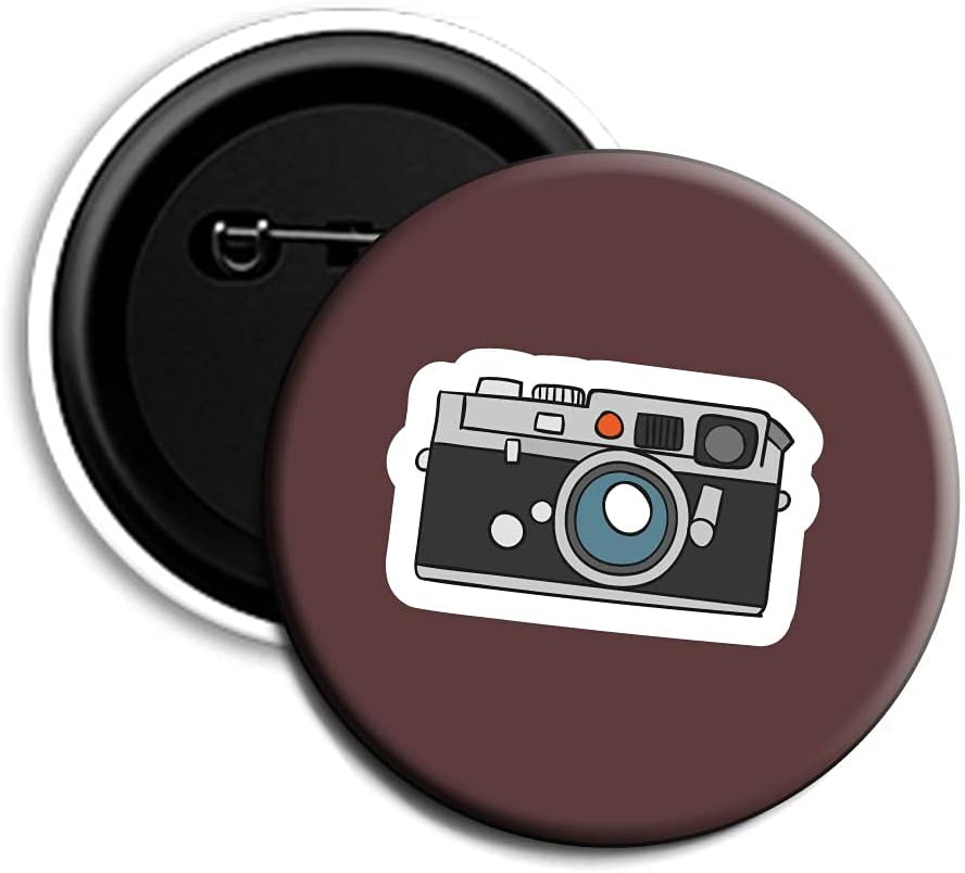 woopme Camera Travel Pin Button Badges For Kids Boys Girls Bag T shirt,Multicolored 60 mm