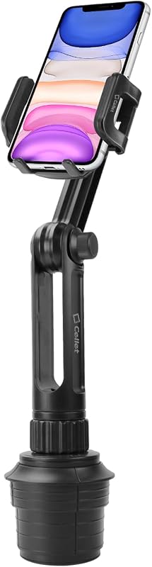 Cellet Car Phone Holder Mount, Car Cup Phone Holder Mount, Compatible with Apple iPhones, Samsung Galaxy Smartphones, Motorola Moto Google Pixel (Fits for Tesla Model 3 Y S X) Extra Long Neck