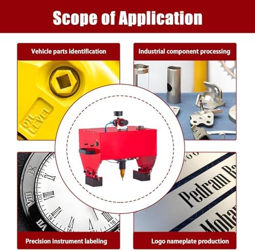 Portable Pneumatic Dot Peen Marking Machine - Handheld Digital Control Engraver for Letters, Serial Numbers, VIN, C Number - Precision Metal Marking Tool