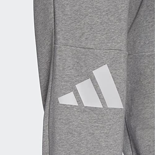 adidas Calça masculina Future Icon 3-bar, Cinza médio mesclado, Large