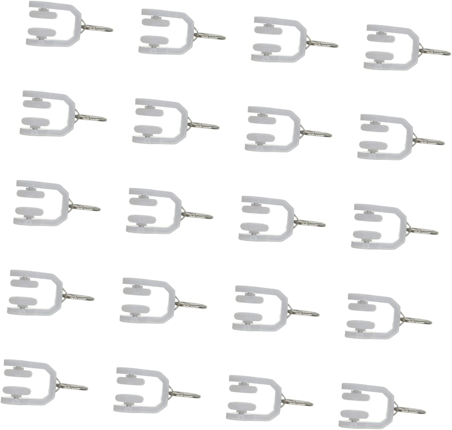 Curtain pulley, 20pcs Curtain Wheel Accessories Track Gliders Adjustable Pulleys