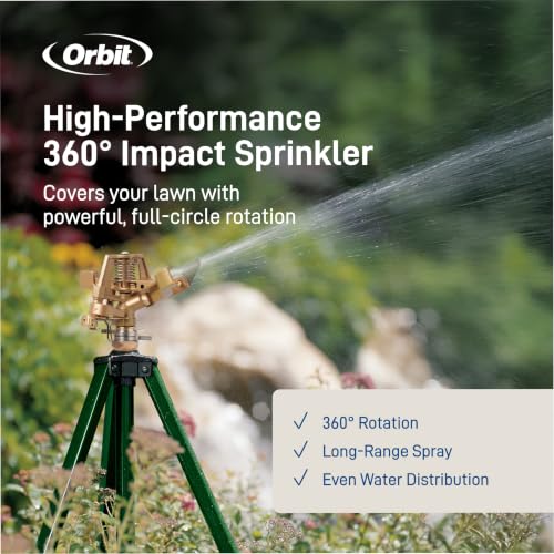 Orbit Tripod Zinc Impact Sprinkler, Adjustable Height - 56667 - image 3