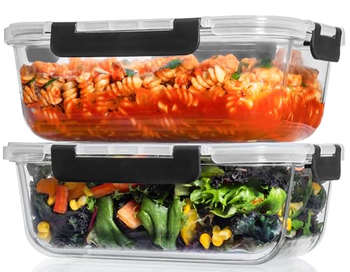 Razab 4 Pcs 1860ml / 63 Oz Large Glass Food