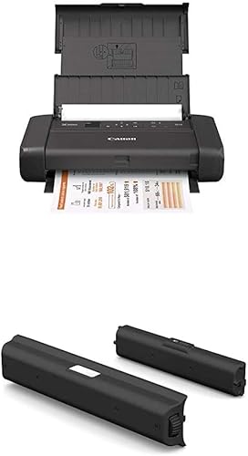 Canon PIXMA TR150 - Impresora móvil inalámbrica con Airprint y Cloud compatible negro Canon LK-72 compatible con la impresora móvil Canon TR150