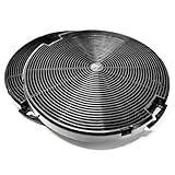 jpshop - Filtro Cappa ai Carboni attivi Ø 152 mm. Conf. 2 Pezzi compatibile con Faber compatibile con Smeg compatibile con Franke