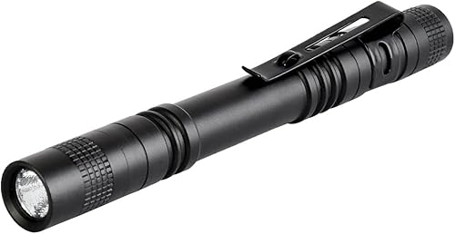 Miniatura 5 de 10 piezas mini pequeña linterna LED de mano pluma linterna linterna con clip llevó la linterna de bolsillo de la linterna para acampar al aire libre