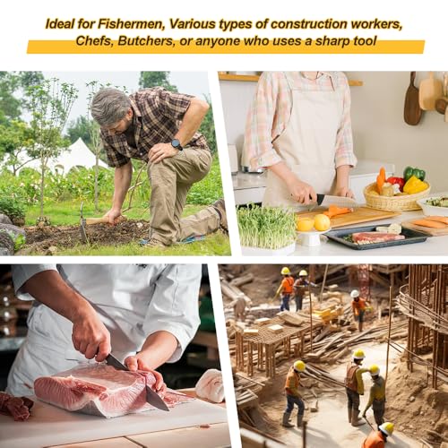 Berry&Bird Sharpening Stone File Garden Tool Sharpener with Handle, 180 Grits Silicon Carbide, Sharpening Knife, Axe, Hatchet, Lawn Mower Blade, Spade, Ideal for Garden, Chefs & Knife Enthusiasts - Image 7