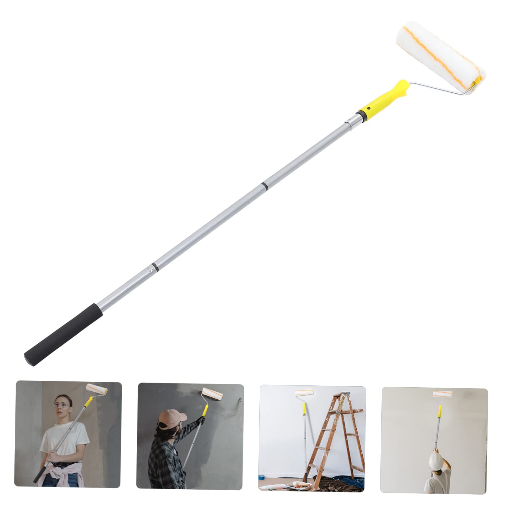 ORFOFE Rodillo de Pintura Extensible con Cabezal Desmontable Accesorio Práctico para Pintar Paredes y Herramienta Versátil y Duradera para Decoración