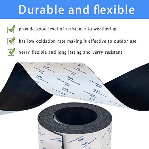 Ola Empire A006 Neoprene Rubber Strip With Adhesive, Solid Rolls & Strips For Diy Gaskets, Crafts, Pads, Flooring, Protection, Supports, Anti-Vibration thumb #3